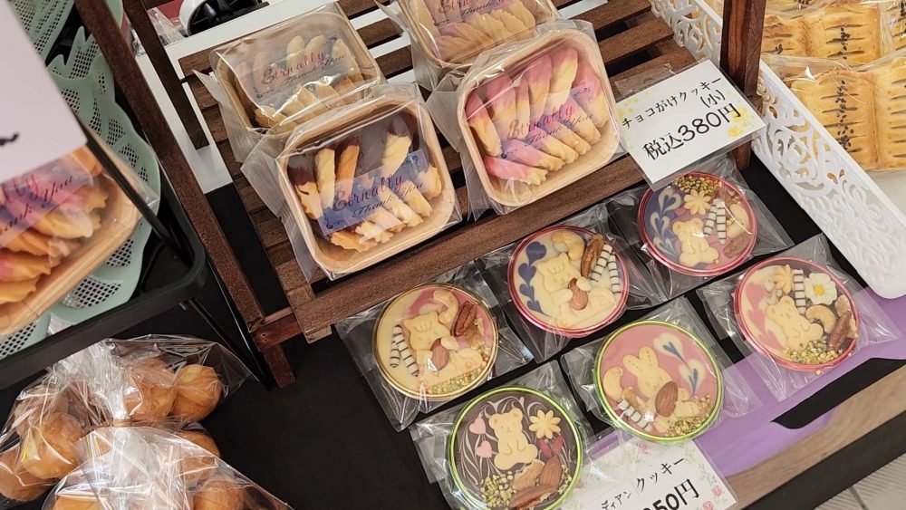 まつりに出店したスイーツのブース